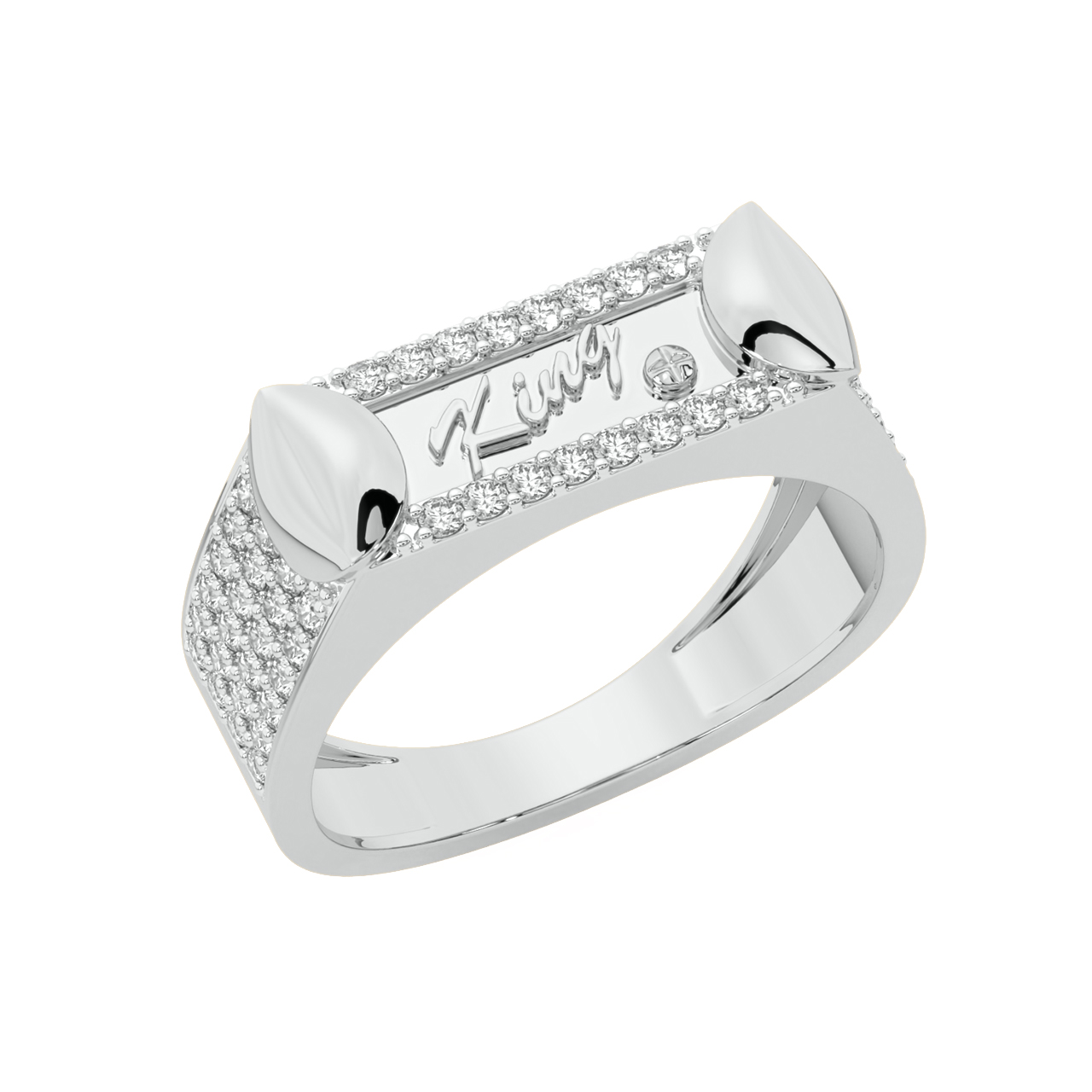 Luca Round Diamond Ring For Men